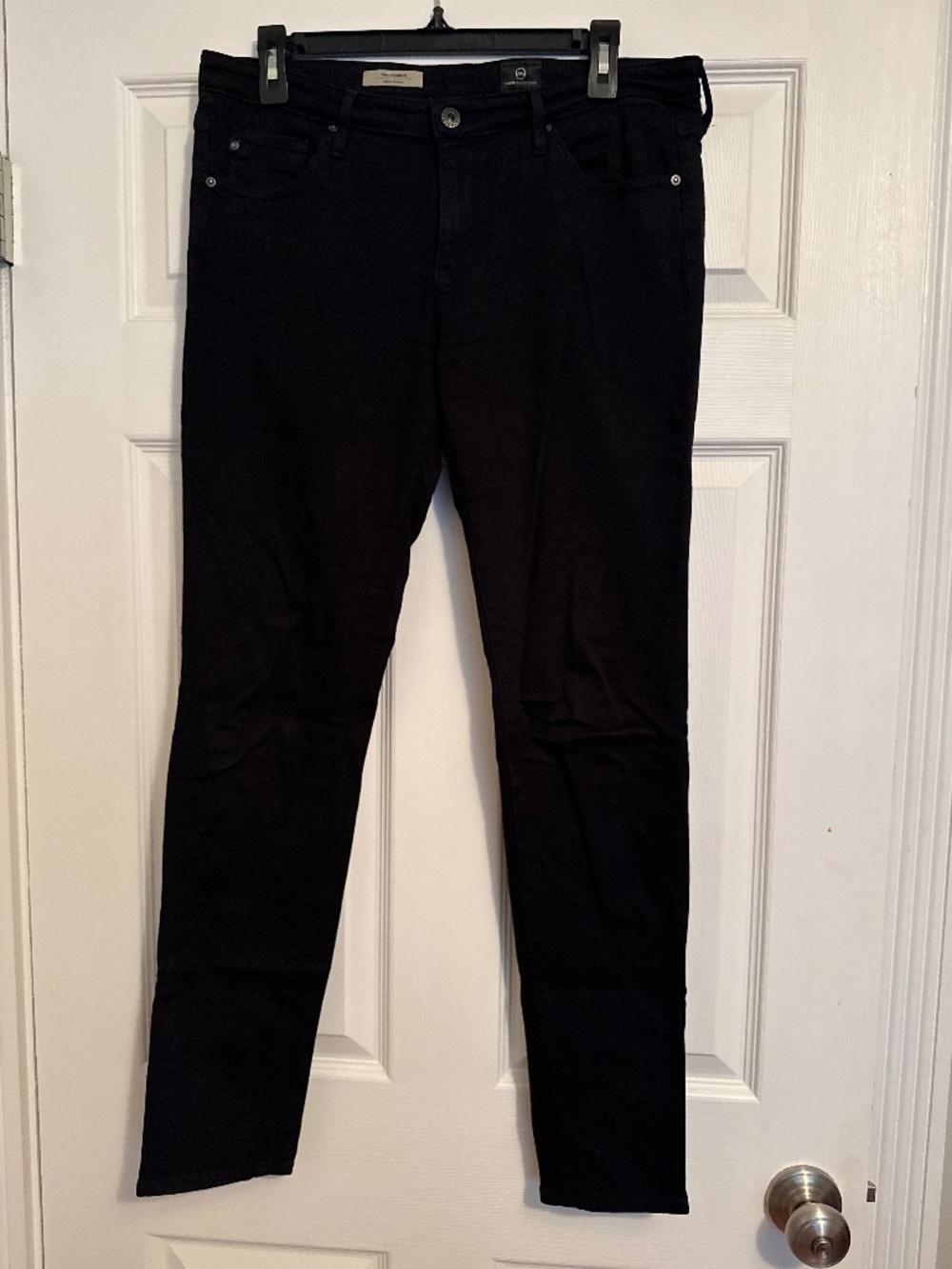 Black stretch denim